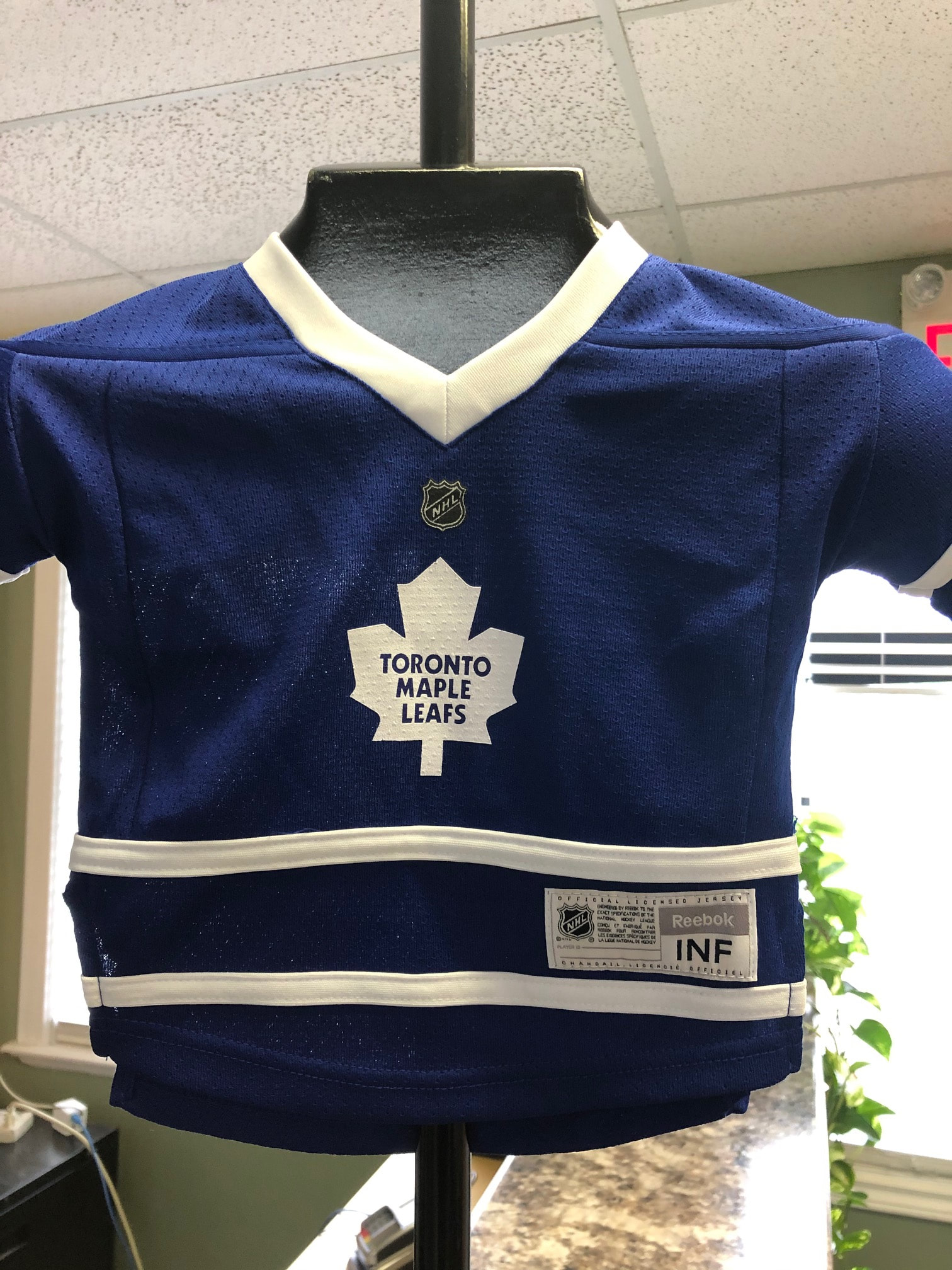 Toronto Maple Leafs Reebok Infant Blue Away Jersey with custom name